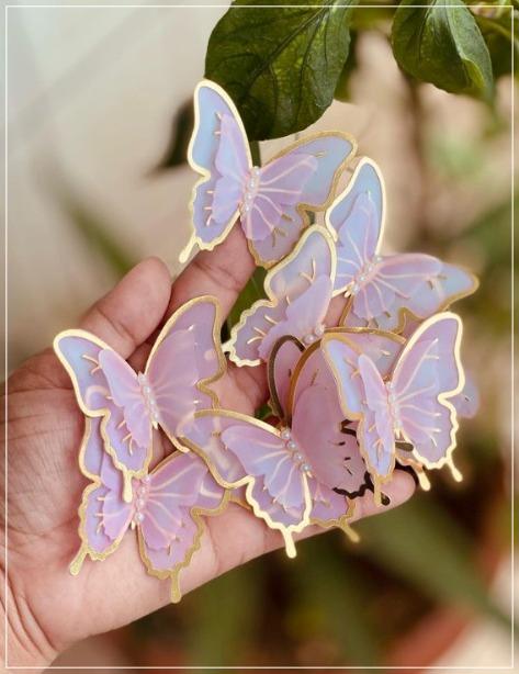 Arquivo de corte Topo de bolo Borboletas