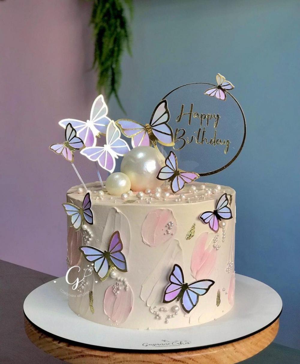 Arquivo de corte Topo de bolo Borboletas