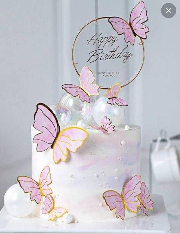 Arquivo de corte Topo de bolo Borboletas