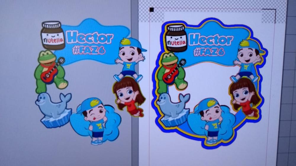 Arquivo de corte topo de bolo Lucas Netto