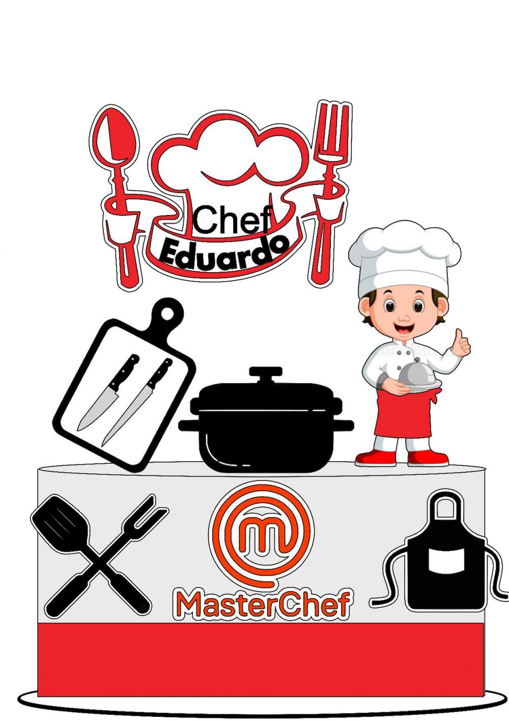 Arquivo de corte topo de bolo Masterchef