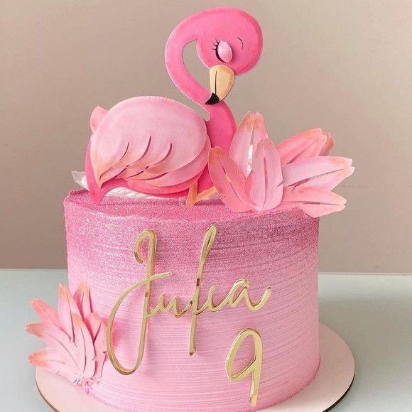 Arquivo de corte topo de bolo Flamingo