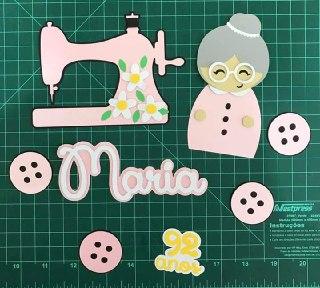 Arquivo de corte  Topo de Bolo Costureira