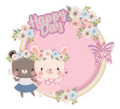 Arquivo de corte topo de bolo animais do Bosque