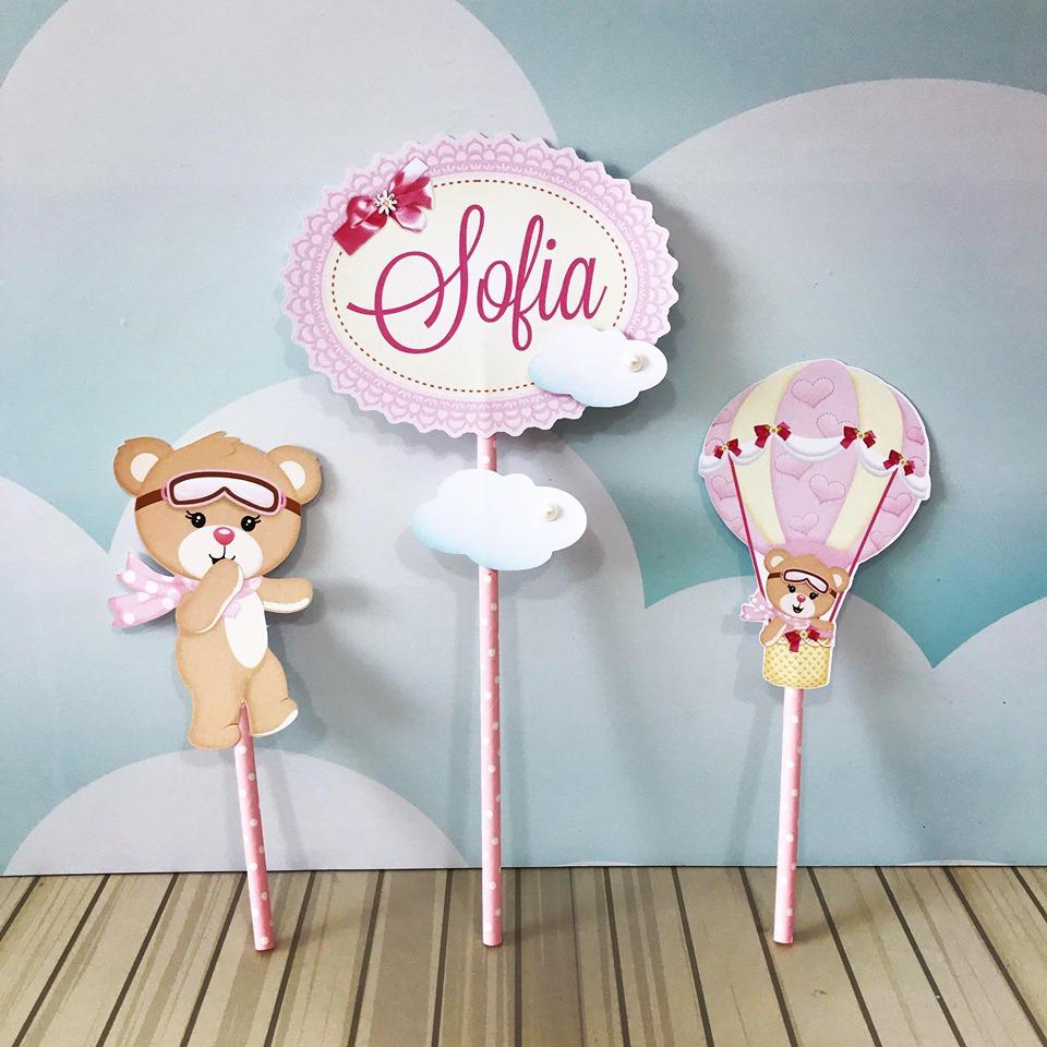 Arquivo de corte topo de bolo ursinha