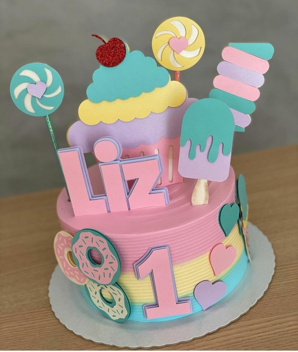 Arquivo de corte topo de bolo Doce