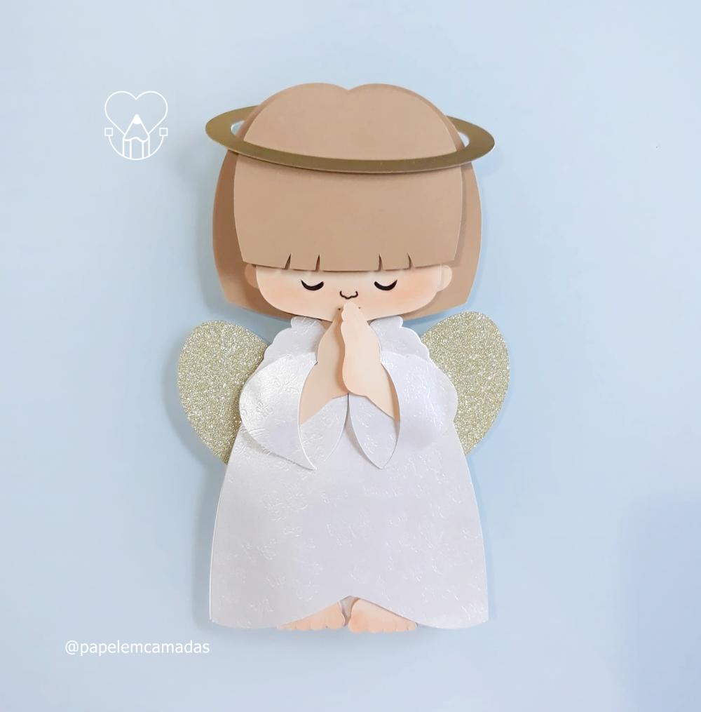 Arquivo de corte topo de bolo Anjinho