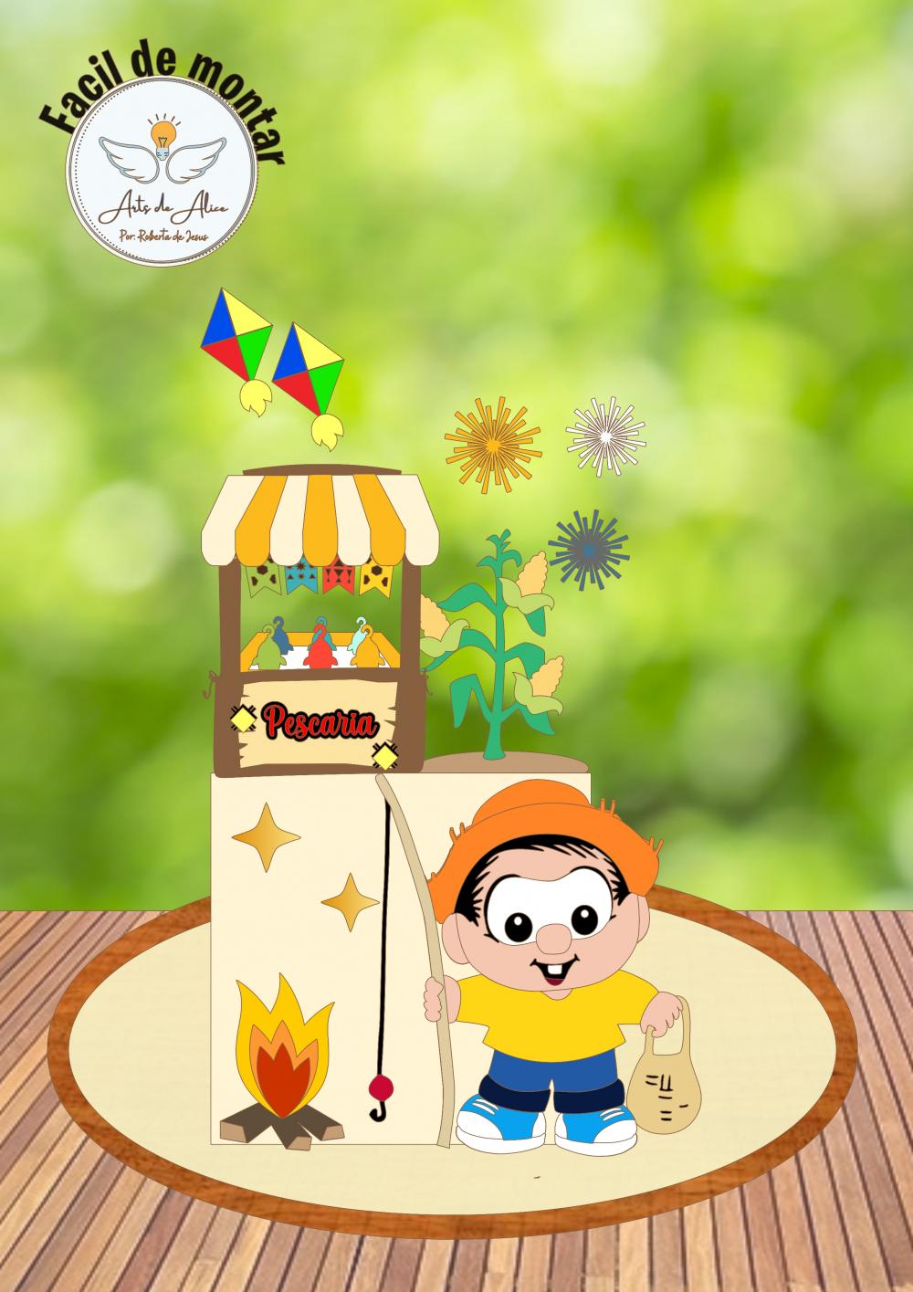 Arquivo de corte topo de bolo arraiá