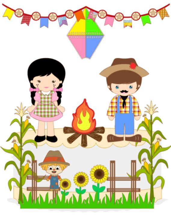 Arquivo de corte topo de bolo arraiá