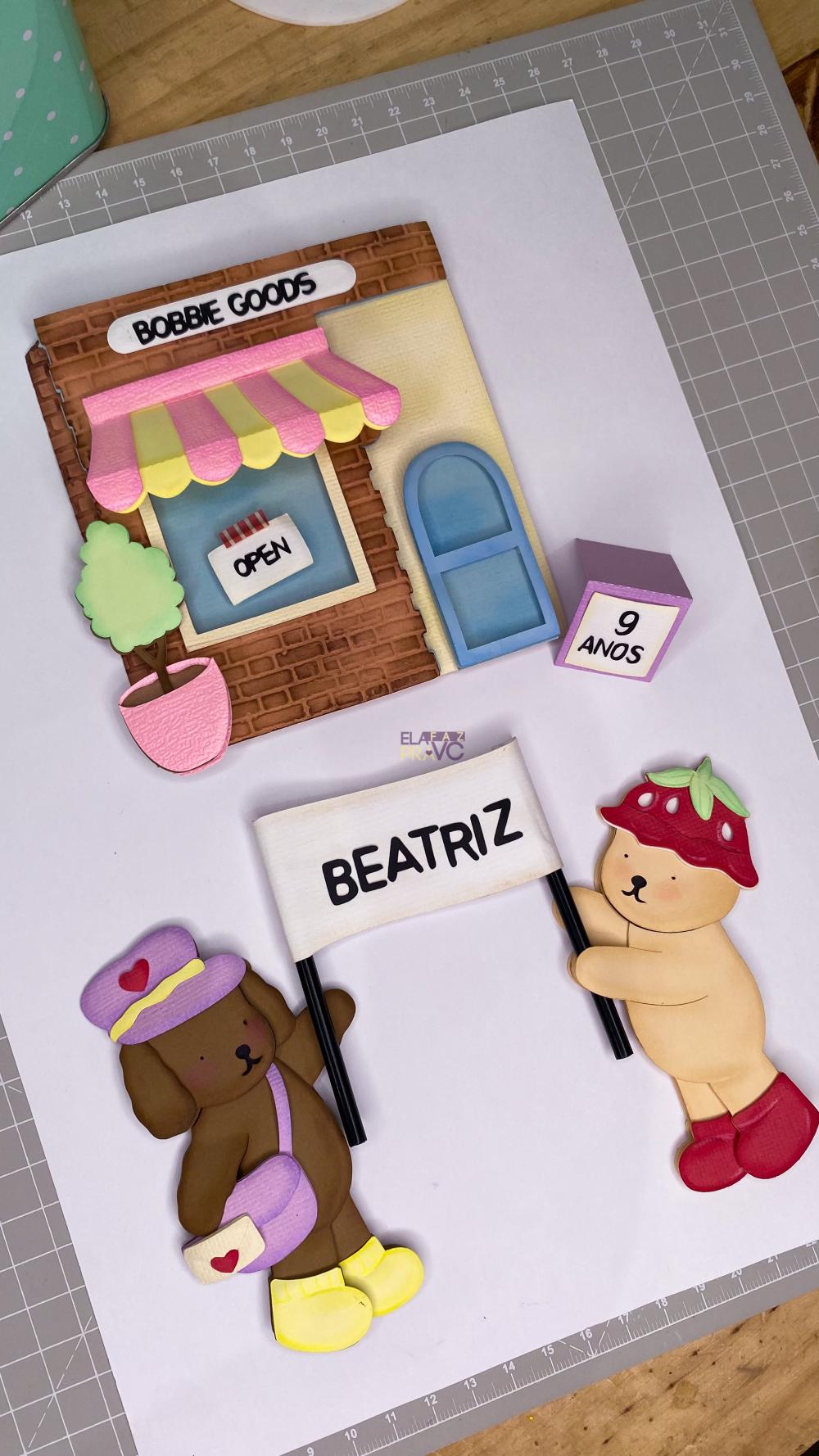 Arquivo de corte topo de bolo bobbie goods