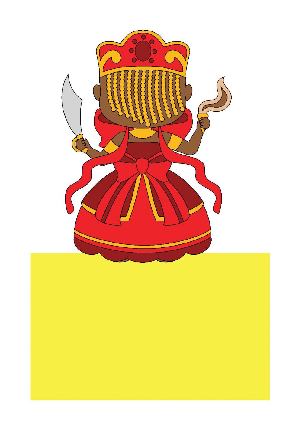 Arquivo de Corte Topo de Bolo Orixás