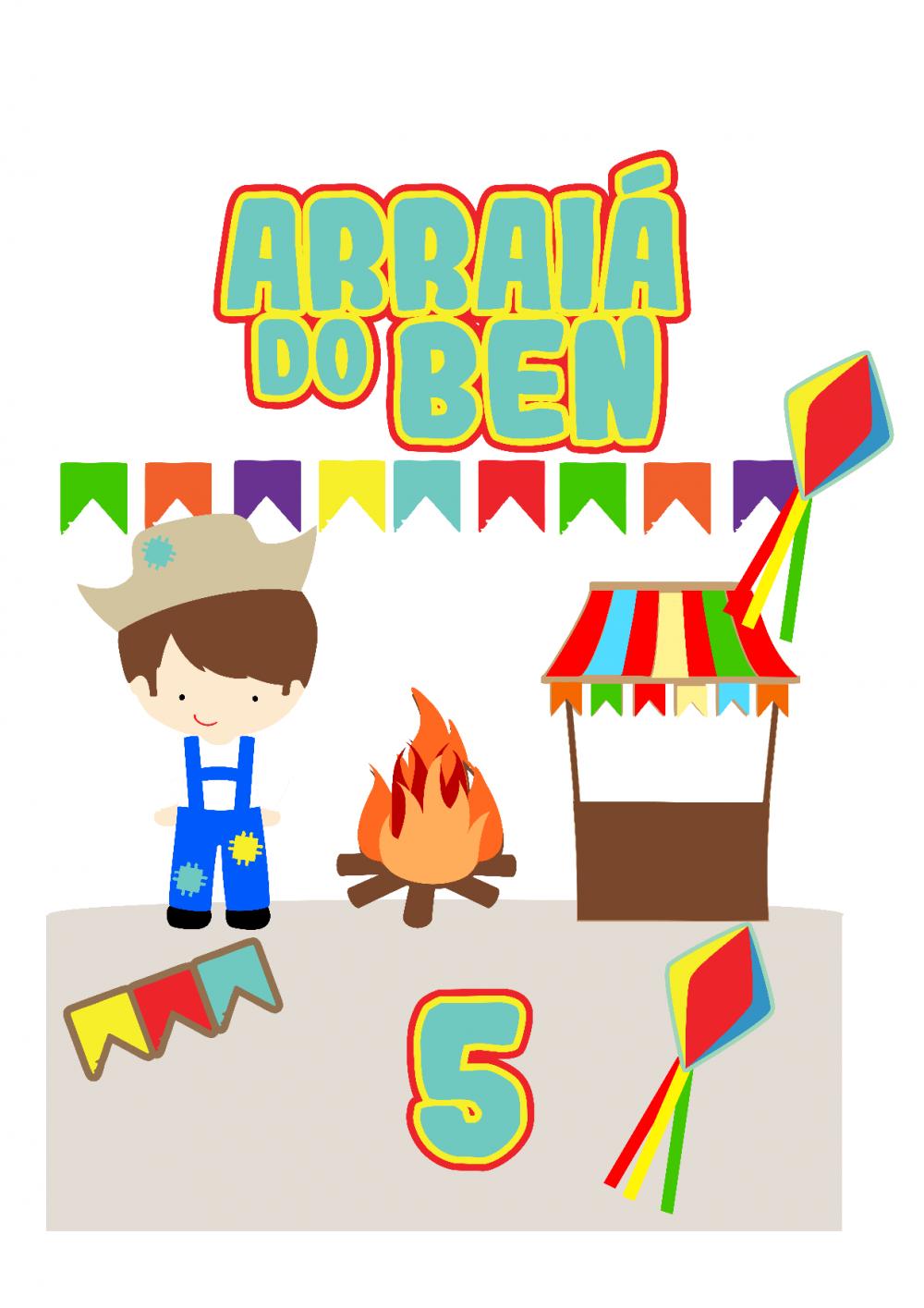 Arquivo de corte topo de bolo arraiá