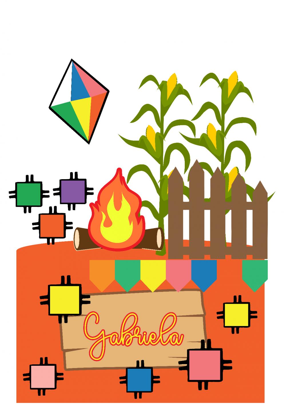 Arquivo de corte topo de bolo arraiá