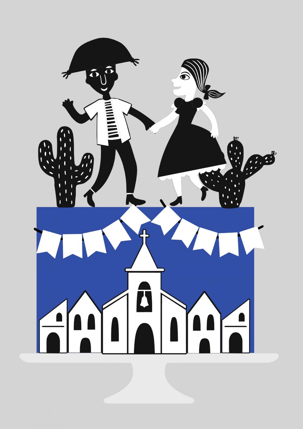 Arquivo de corte topo de bolo arraiá