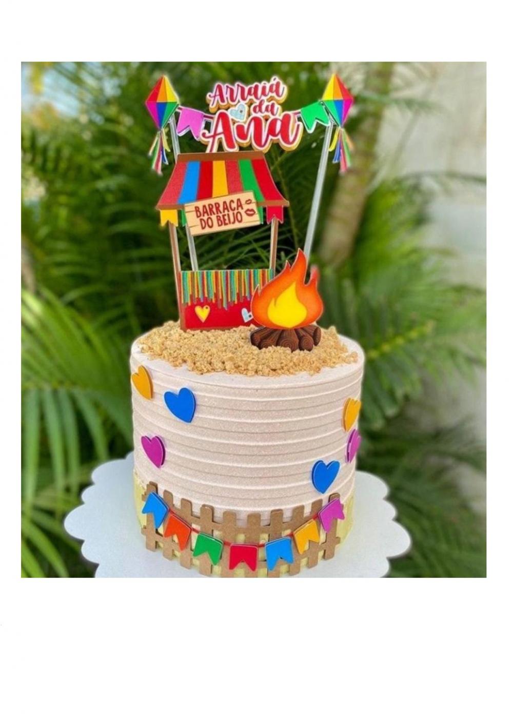 Arquivo de corte topo de bolo arraiá