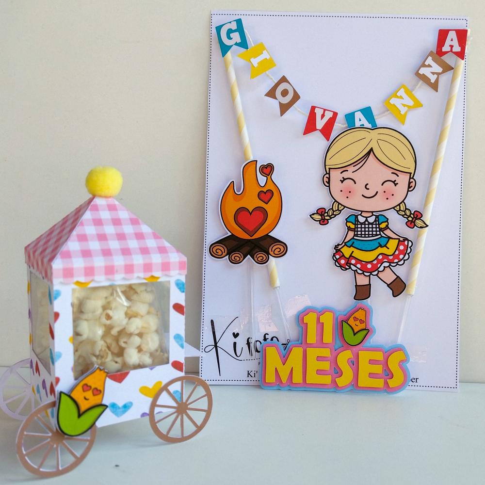 Arquivo de corte topo de bolo arraiá