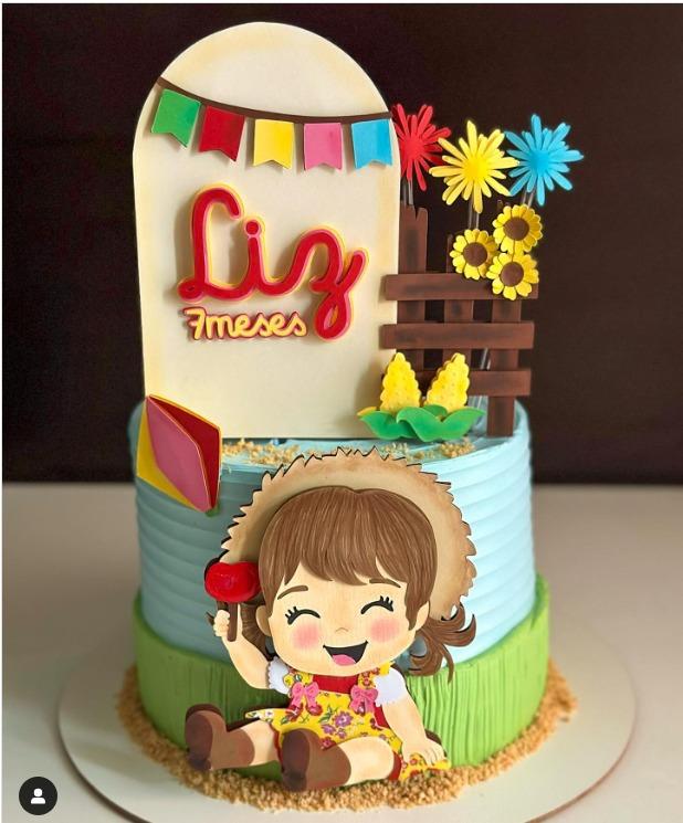 Arquivo de corte topo de bolo arraiá