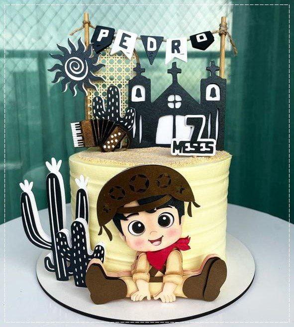 Arquivo de corte topo de bolo arraiá