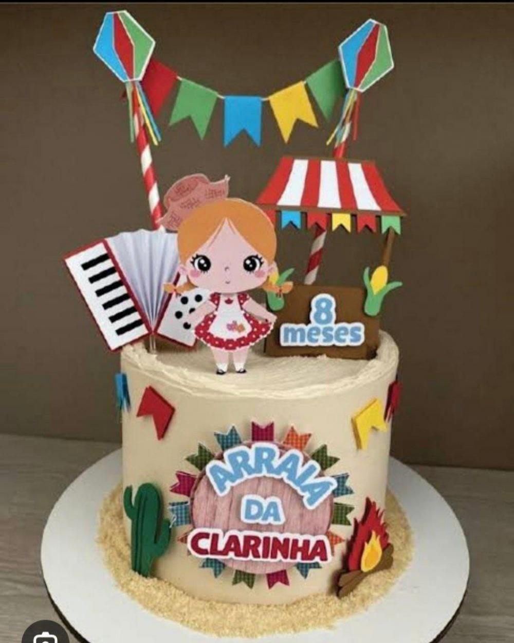 Arquivo de corte topo de bolo arraiá