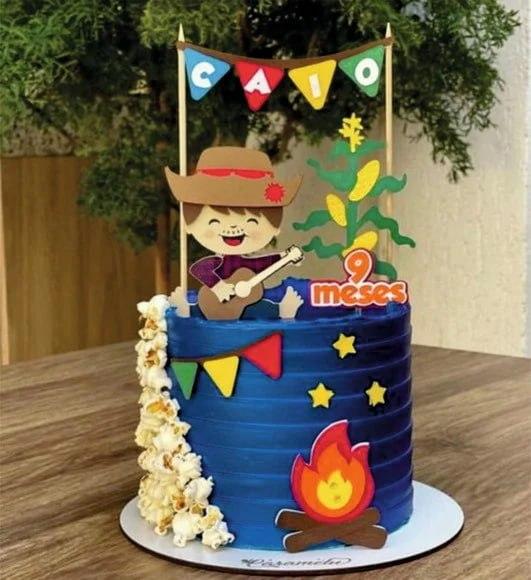 Arquivo de corte topo de bolo arraiá