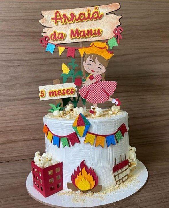 Arquivo de corte topo de bolo arraiá