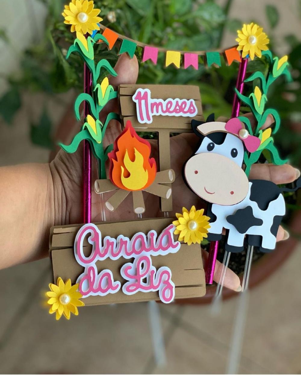 Arquivo de corte topo de bolo arraiá