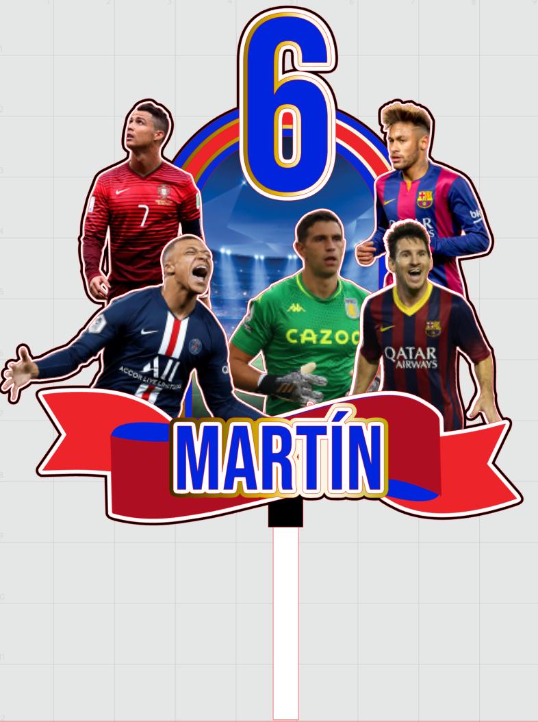 Arquivo de corte topo de bolo Futebol