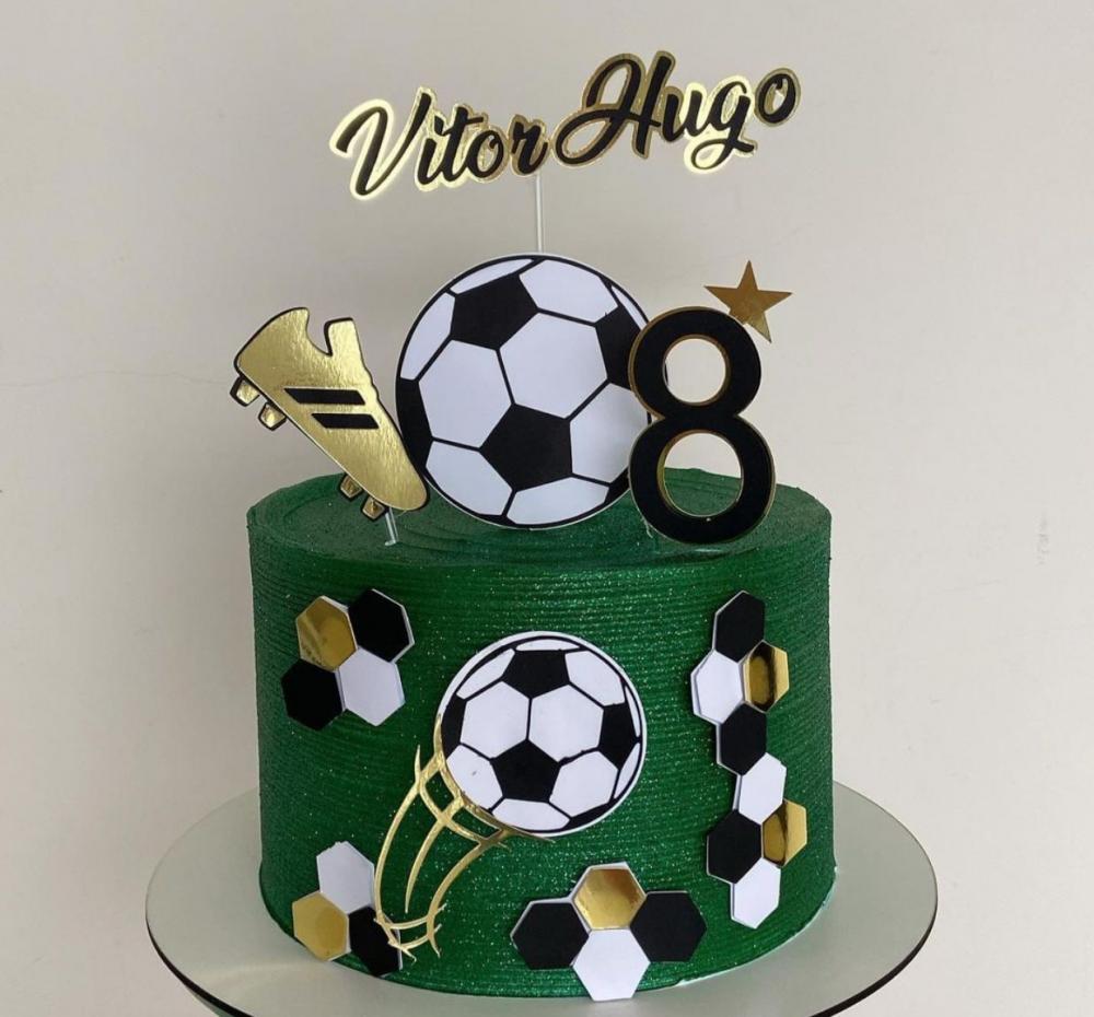 Arquivo de corte topo de bolo Futebol