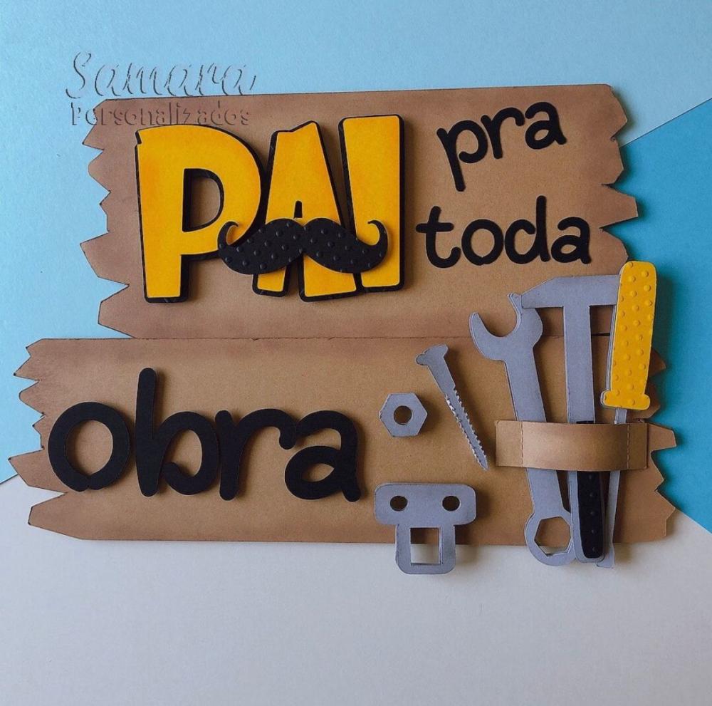 Arquivo de corte topo de bolo Dia dos Pais