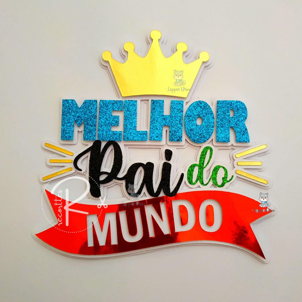 Arquivo de corte topo de bolo Dia dos Pais