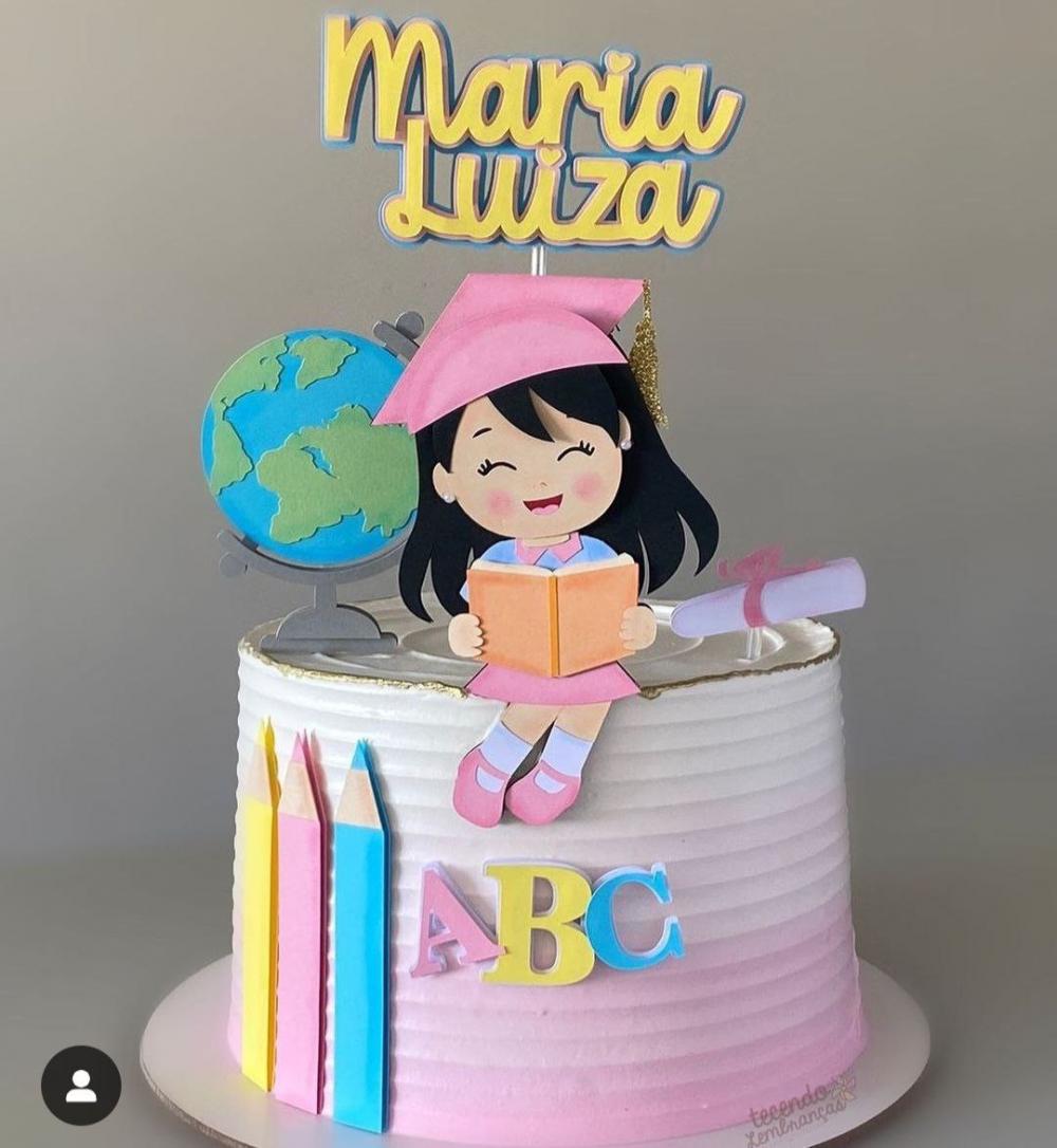 Arquivo de corte topo de bolo Formatura