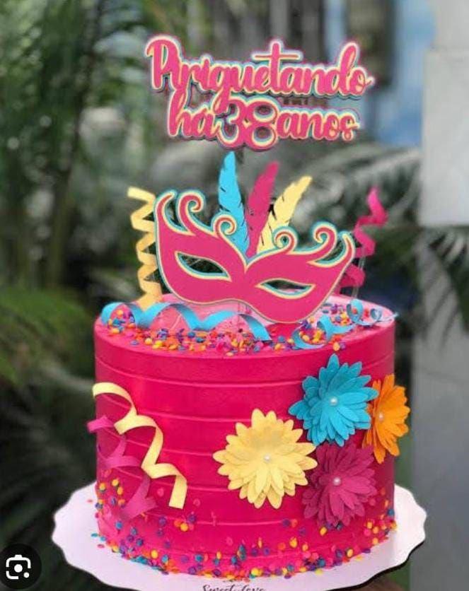 Arquivo de corte topo de bolo Carnaval