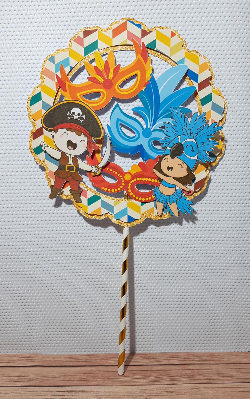 Arquivo de corte topo de bolo Carnaval