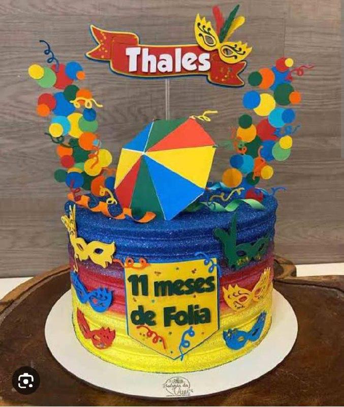 Arquivo de corte topo de bolo Carnaval