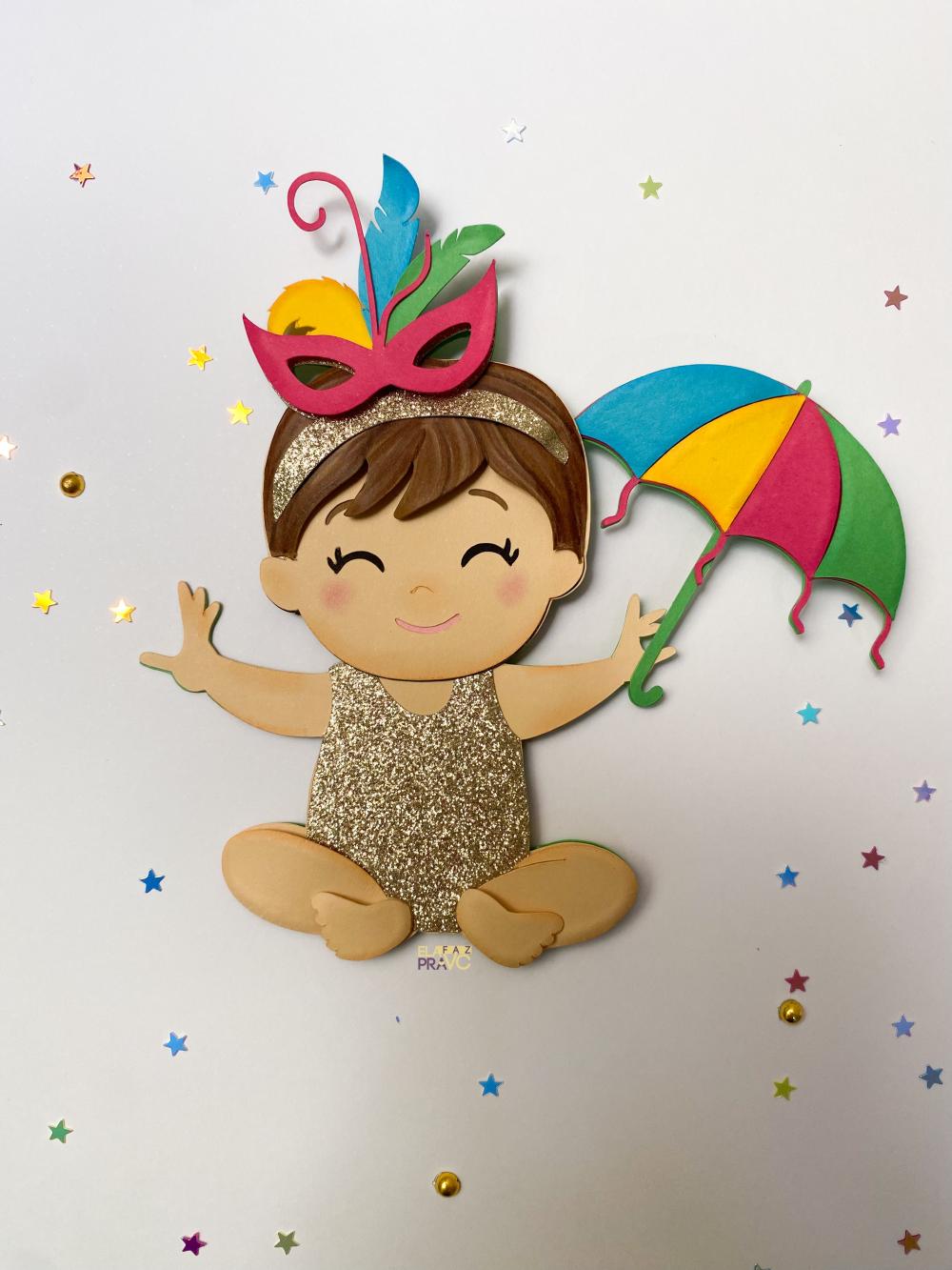 Arquivo de corte topo de bolo Carnaval