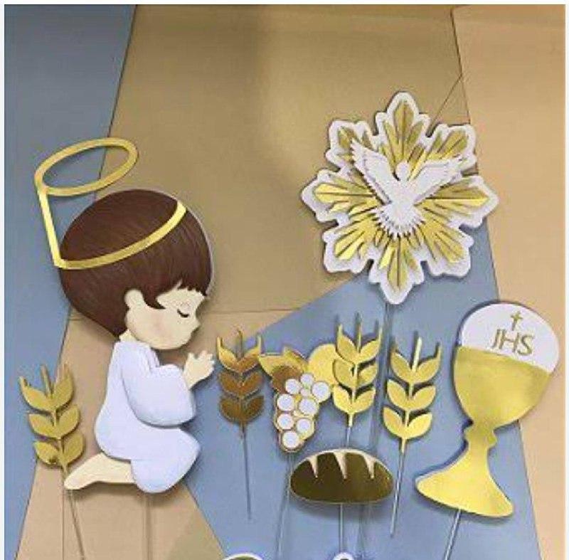 Arquivo de corte topo de bolo Batizado