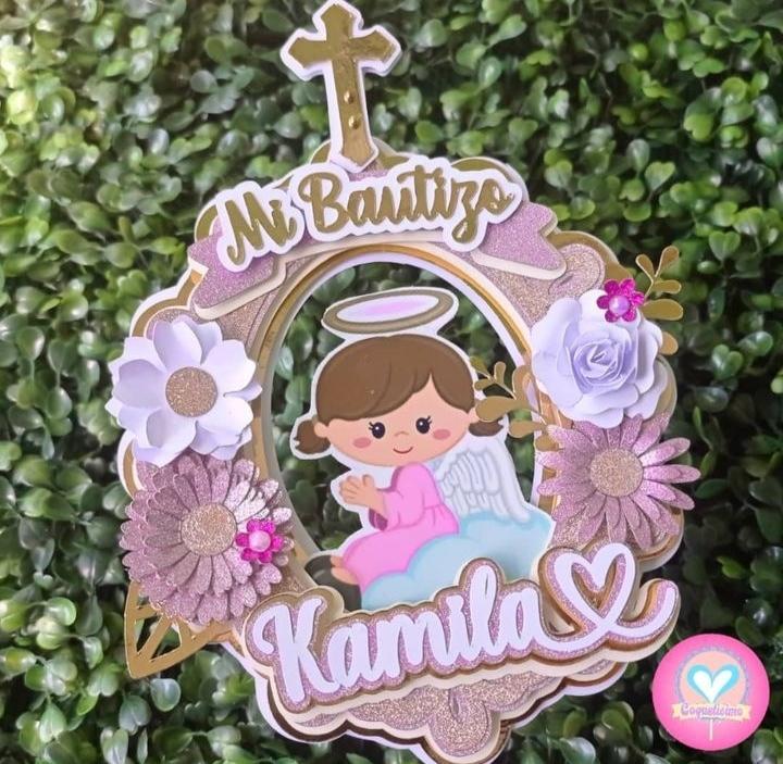 Arquivo de corte topo de bolo Batizado