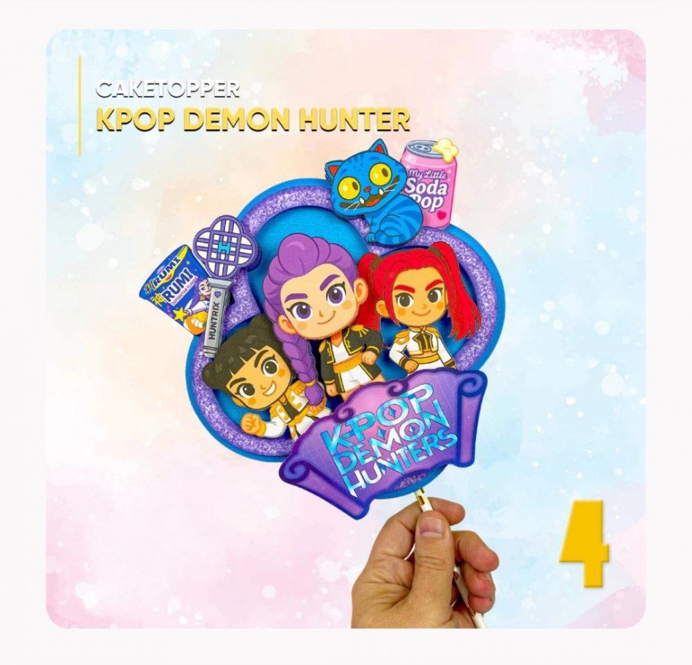 Arquivo de corte Topo de Bolo KPOP Demon Hunters