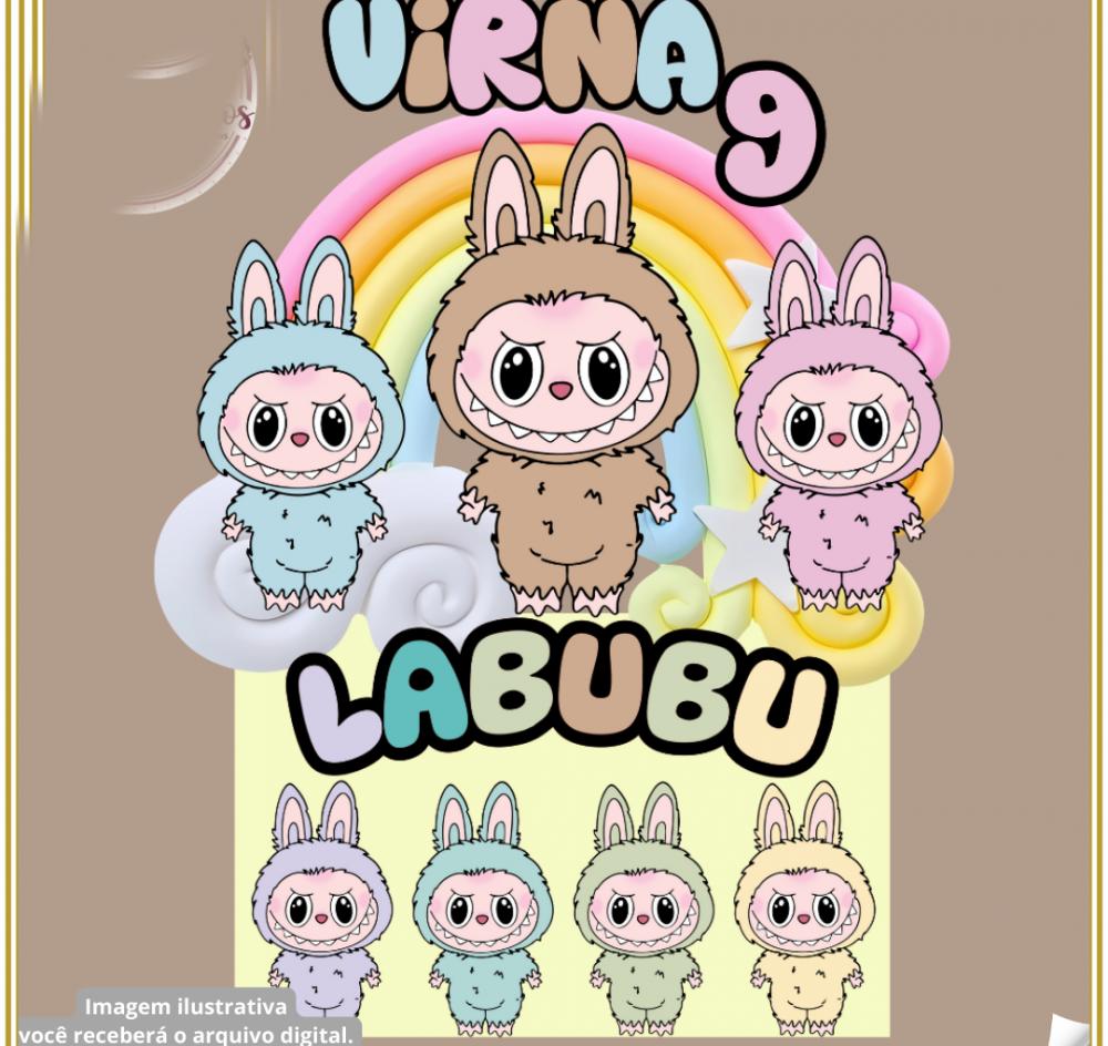 Arquivo de corte topo de bolo Labubu