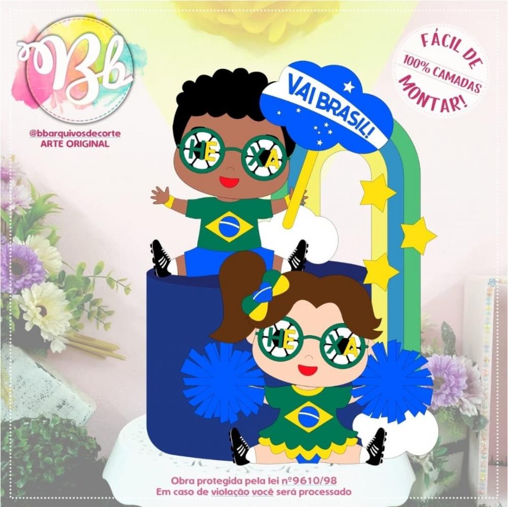 Arquivo de corte topo de bolo Futebol