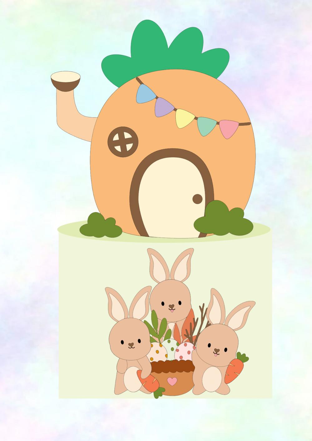 Arquivo de corte topo de bolo Páscoa