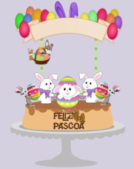 Arquivo de corte topo de bolo Páscoa