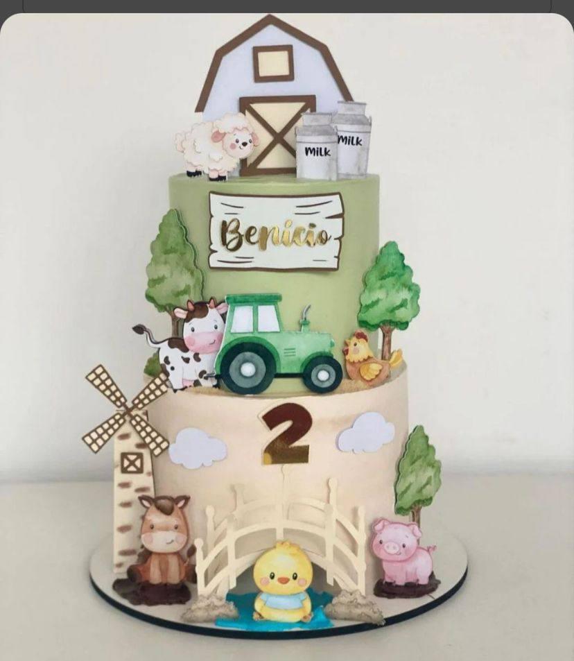 Arquivo de corte topo de bolo Fazendinha