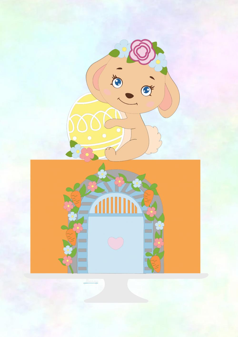 Arquivo de corte topo de bolo Páscoa