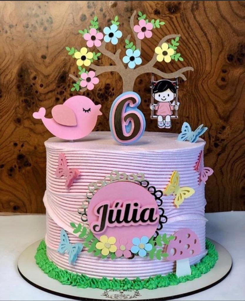 Arquivo de corte topo de bolo Jardim