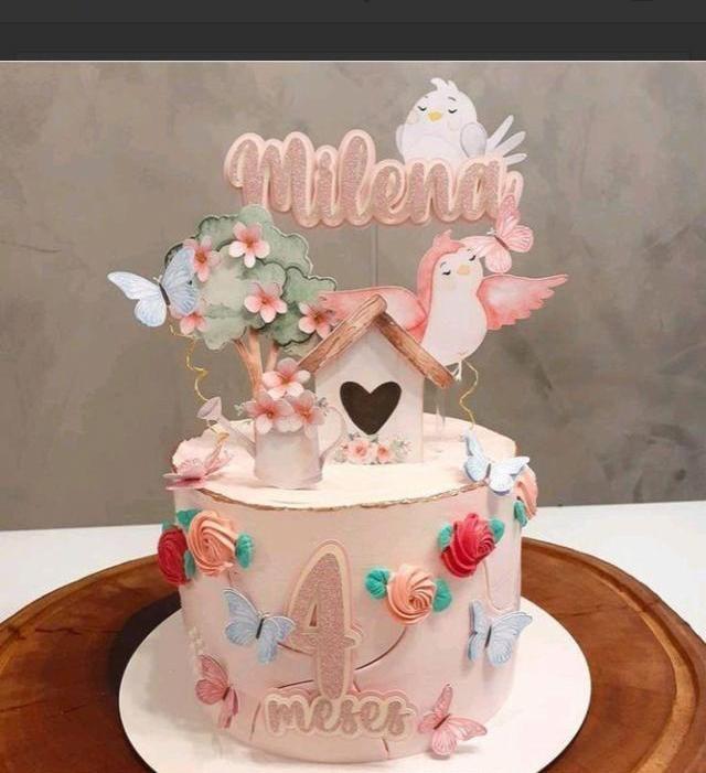 Arquivo de corte topo de bolo Jardim