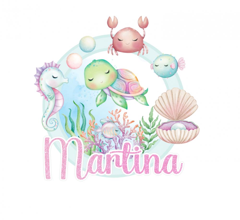 Arquivo de corte topo de bolo Fundo do Mar