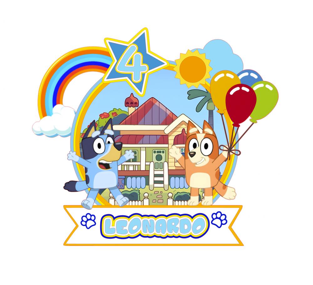 Arquivo de corte Topo de Bolo Bluey