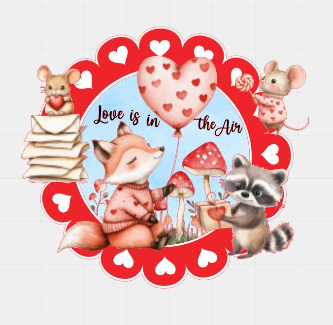 Arquivo de corte topo de bolo animais do Bosque