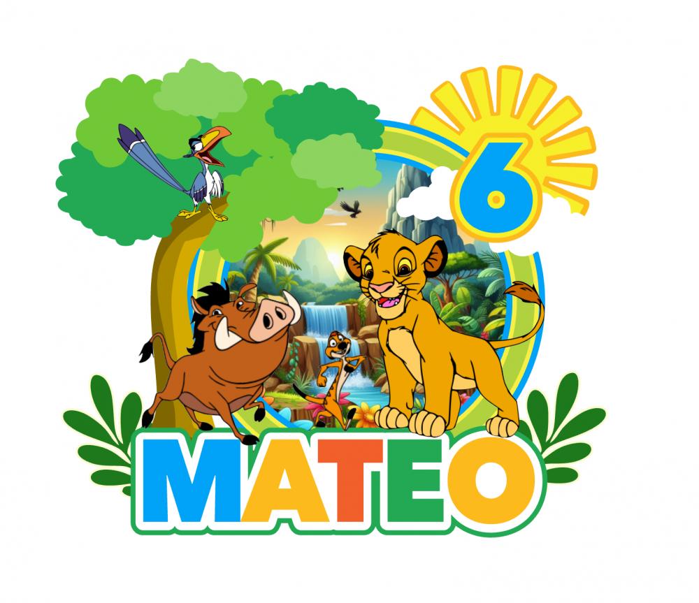 Topo de bolo Rei Leão